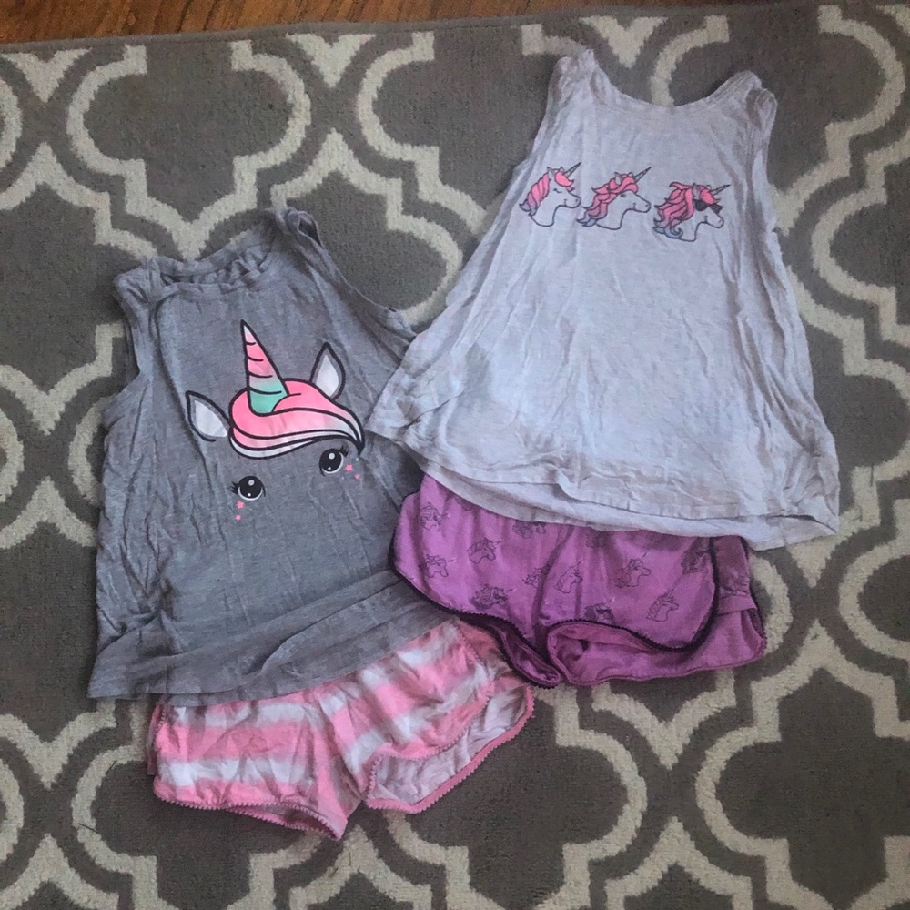 Justice Girls Unicorn Pajama 2pc Sets
